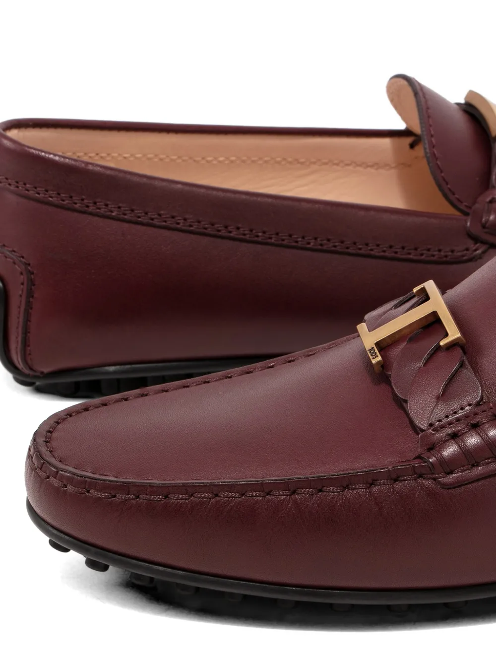 Tod's logo-detail loafers Bruin