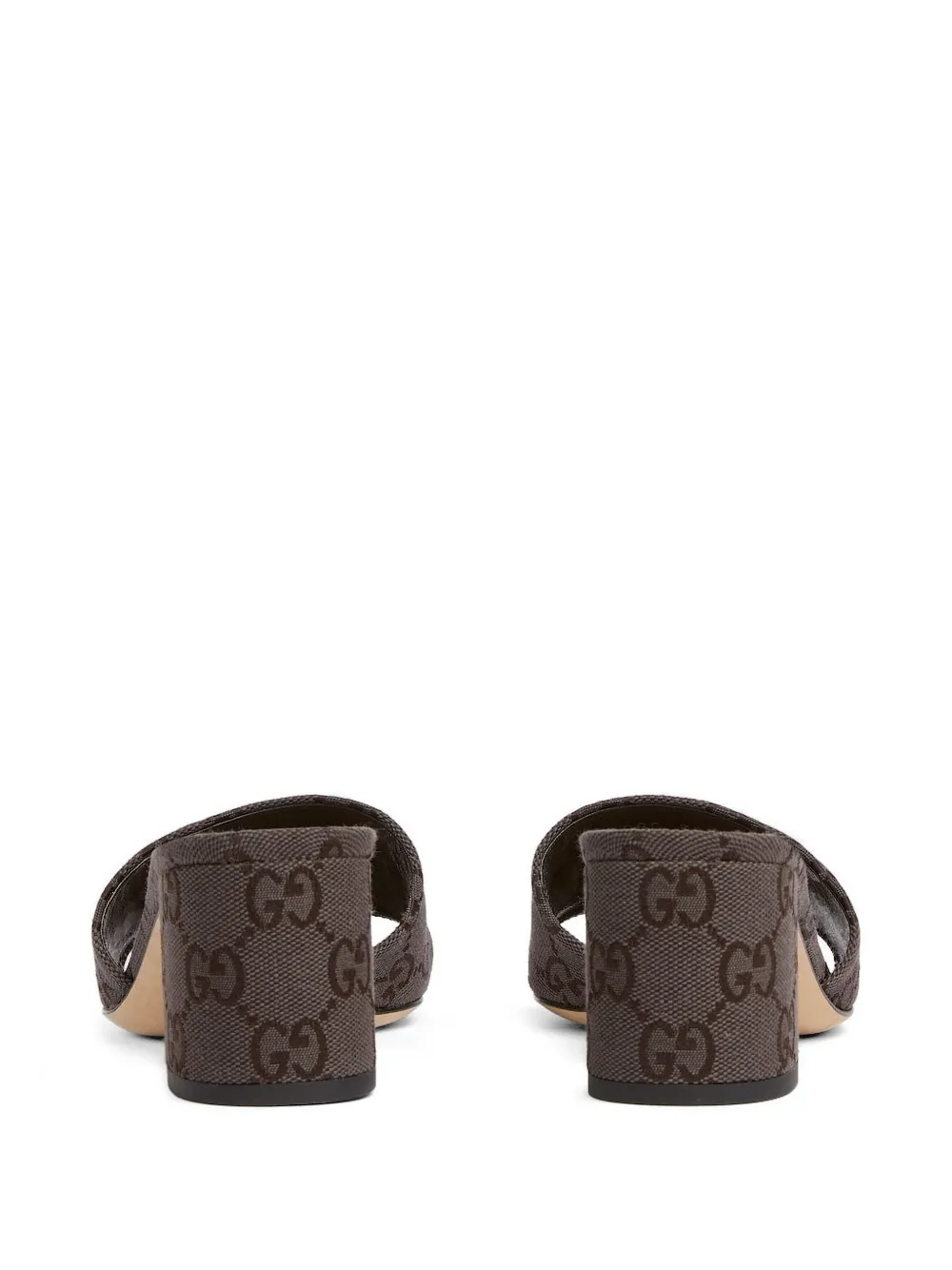 Gucci 55mm GG heeled sandals Bruin