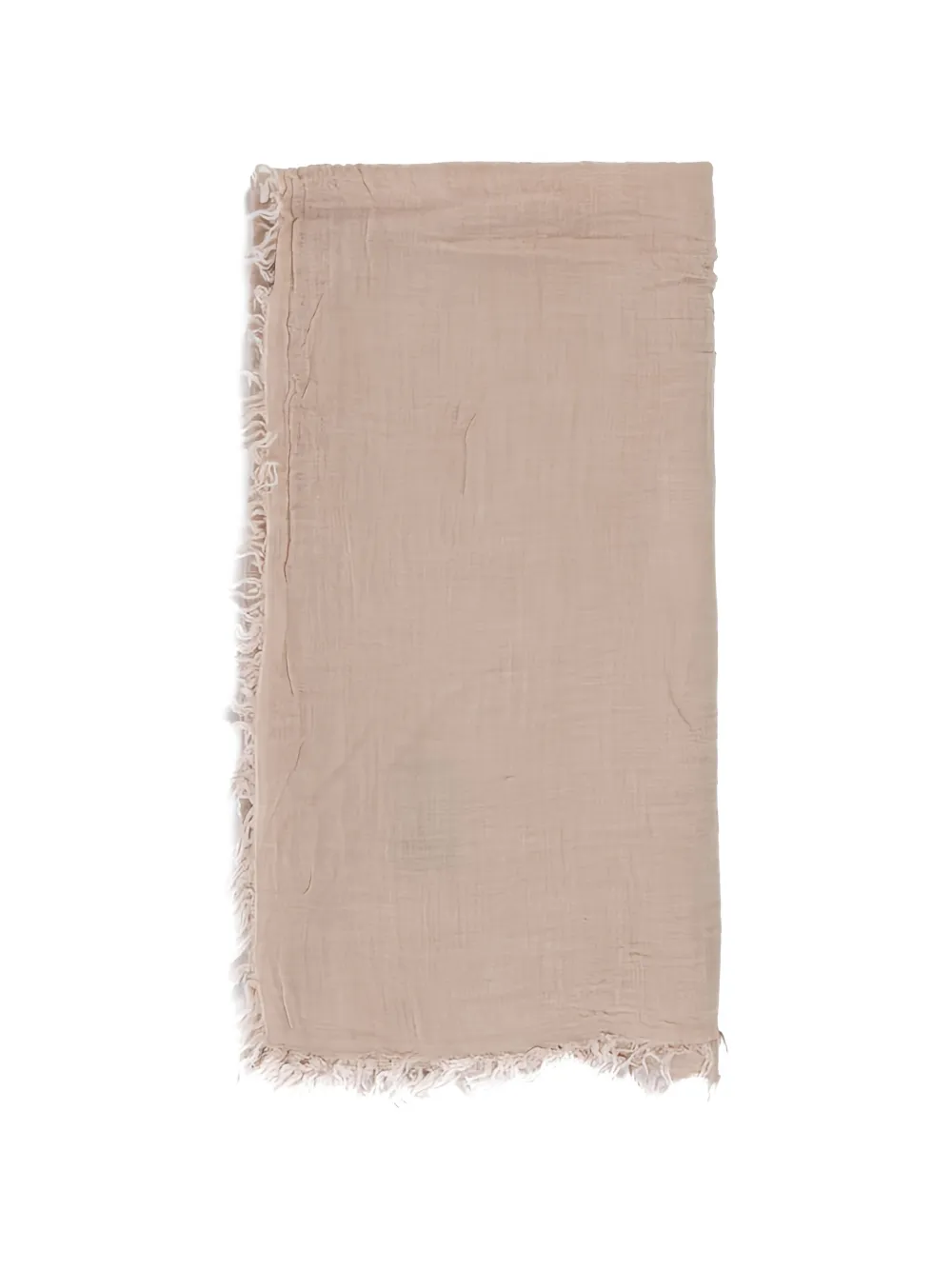 GOIA printed fringed scarf - Toni neutri