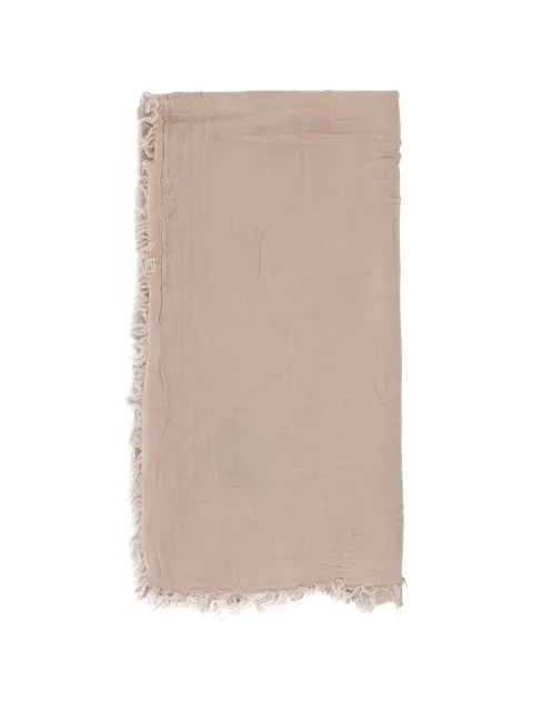 GOIA mascada estampada con flecos