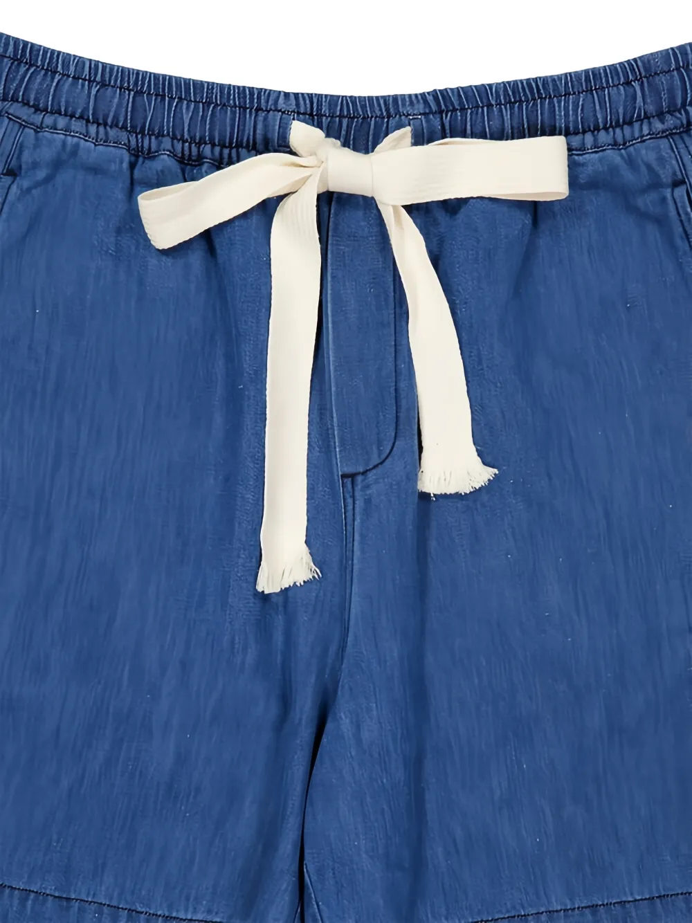  Commas Drawstring Denim Shorts - Blue 