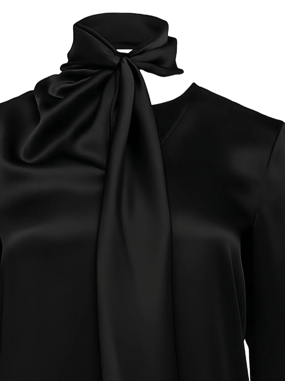  Alberta Ferretti Satin Blouse - Black 