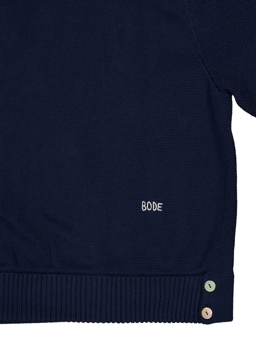 BODE Vest met dubbele rij knopen en logodetail Blauw
