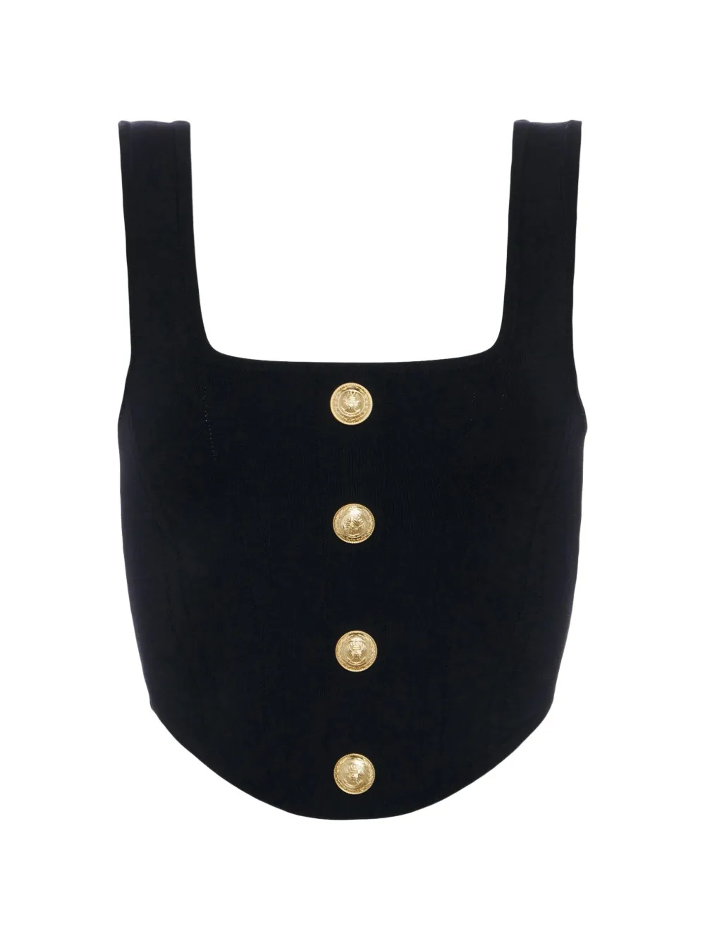 L'Agence Saga button-up top - Nero