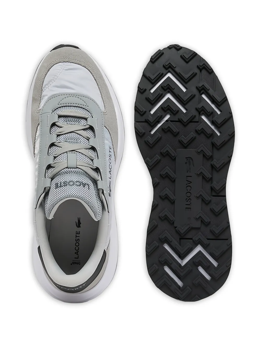 Lacoste Elite Active Evo panelled low-top sneakers Grijs