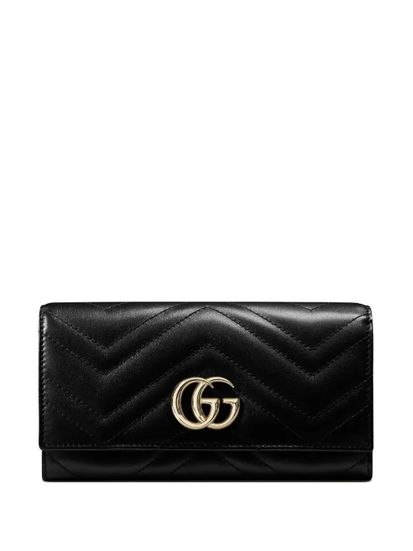 Gucci GGマーモント 財布 | ブラック | FARFETCH JP