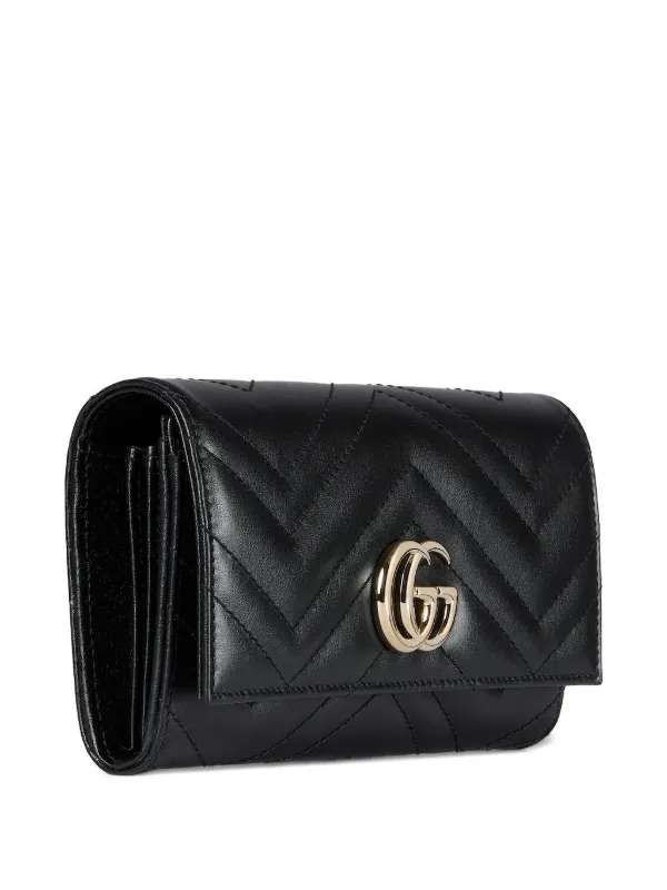 Gucci GGマーモント 財布 | ブラック | FARFETCH JP