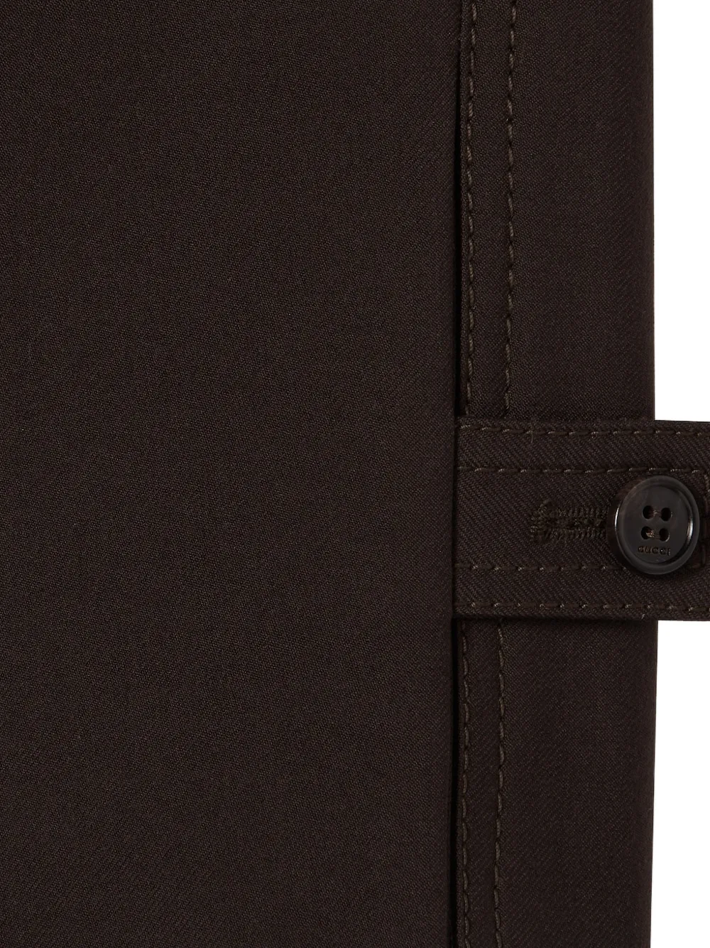 Gucci Geplooide broek met riemlussen Bruin