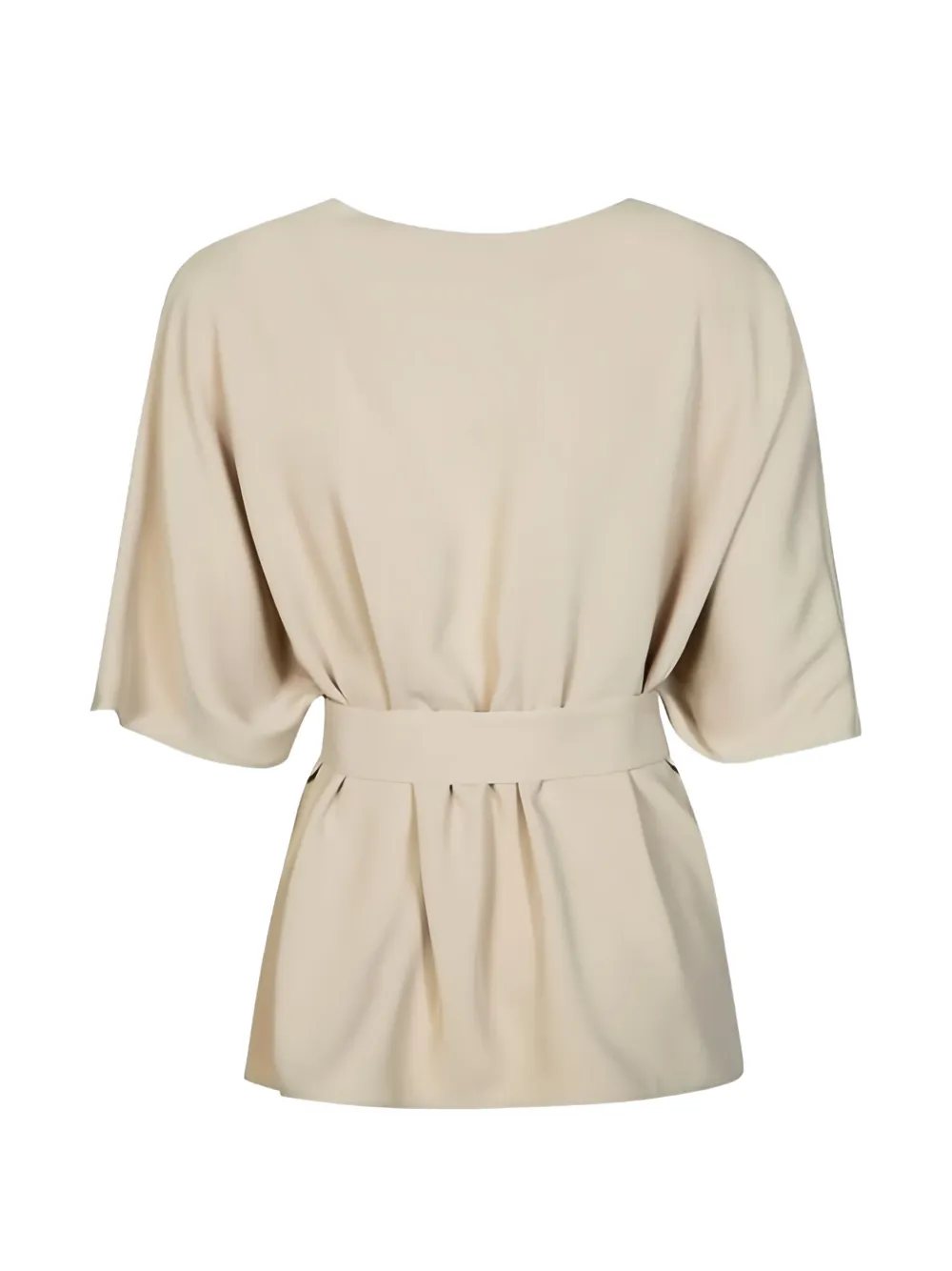 Short-Sleeve Belted Top