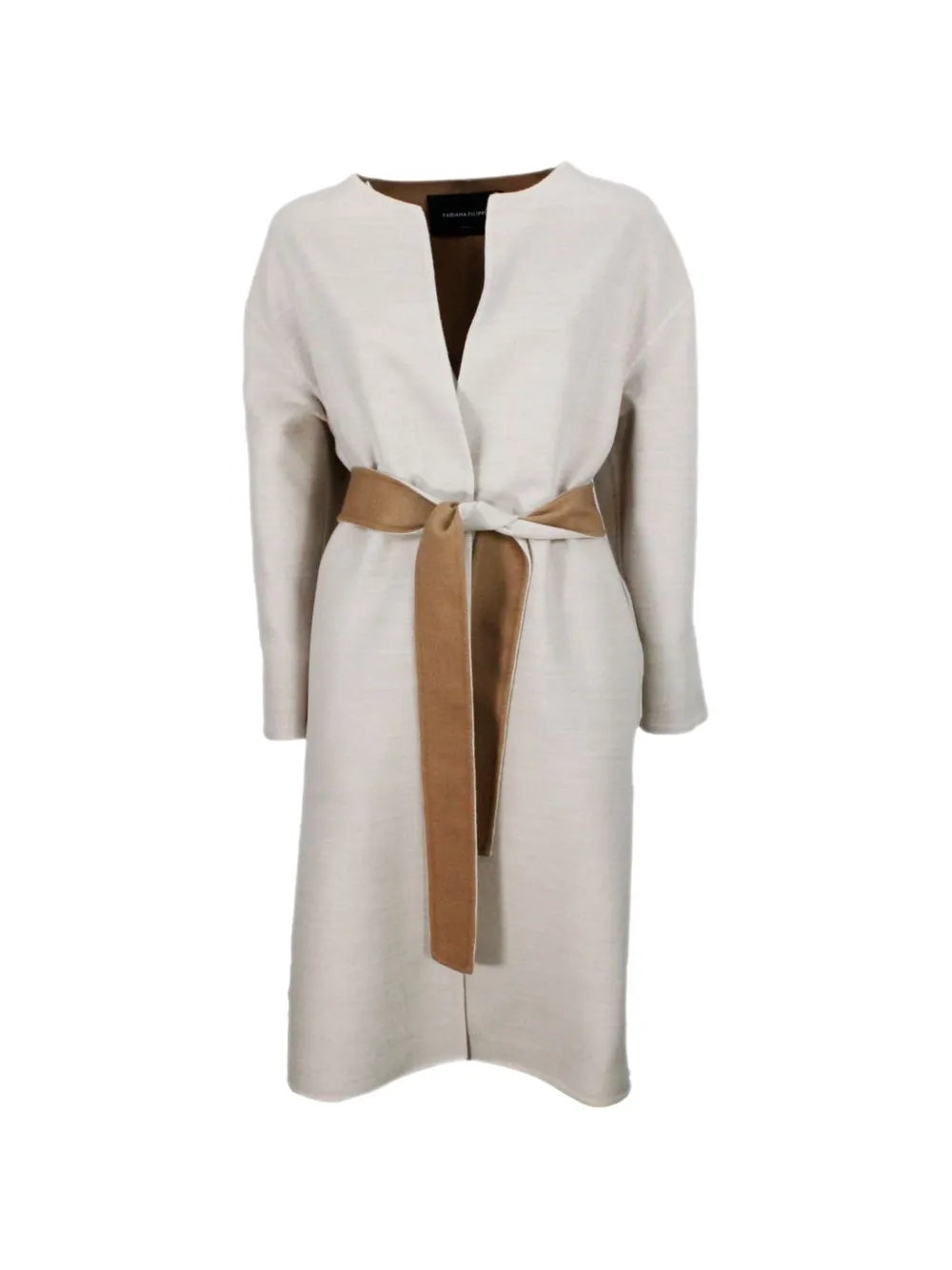 Fabiana Filippi belt-detail coat - Toni neutri