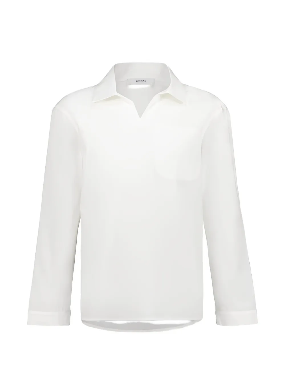 COMMAS long-sleeve smock T-shirt - Bianco