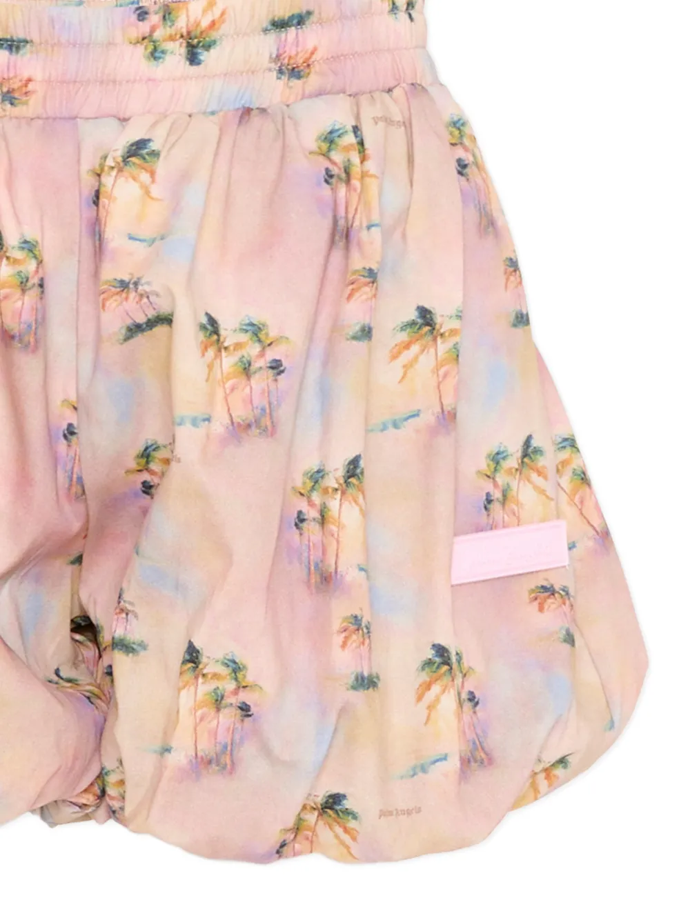 Palm Angels Kids Zwembroek met palmprint Roze