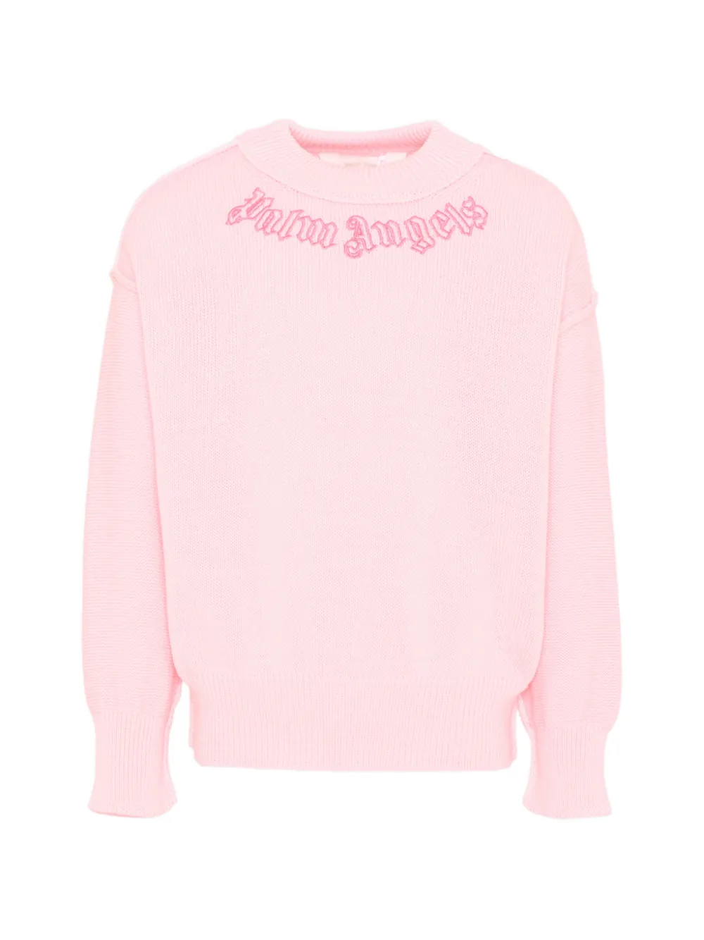 Palm Angels Kids crew-neck sweater - Rosa