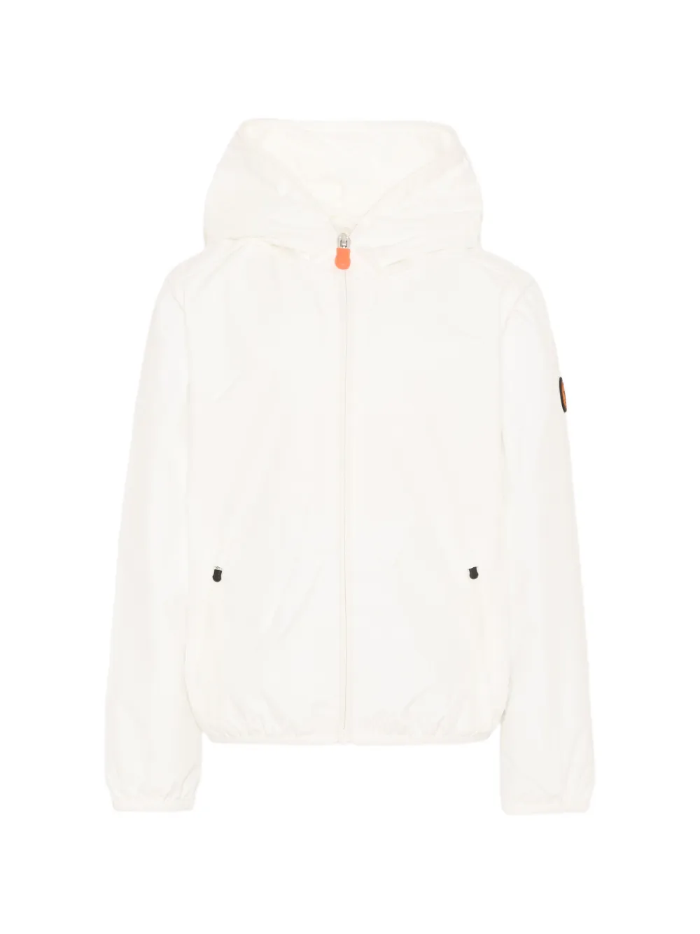 Save The Duck Kids zip-up hooded jacket - Bianco