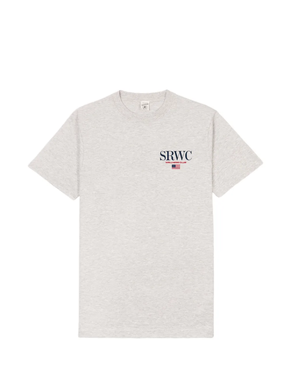 Sporty & Rich flag graphic T-shirt - Grigio