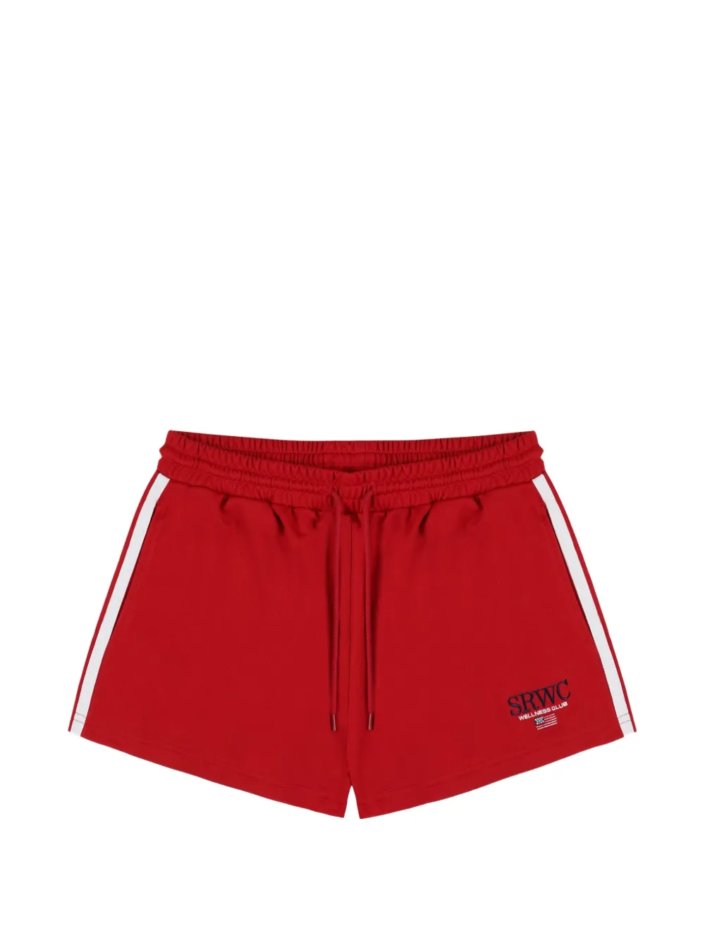 Sporty & Rich Roller stripe detail shorts - Rosso