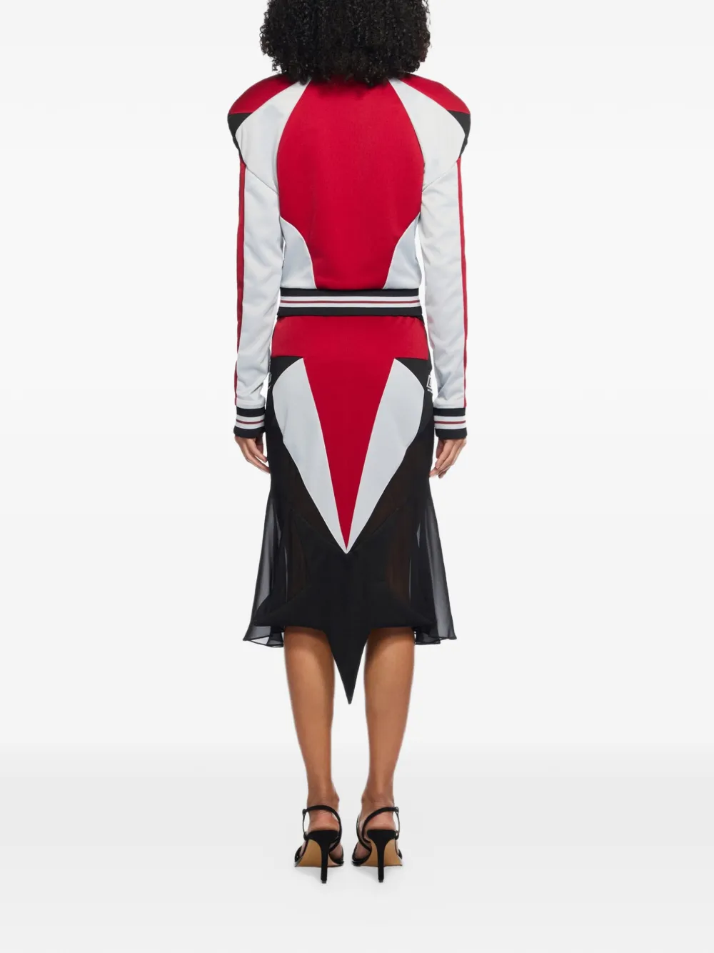 Off-White Track Star midi-rok Rood