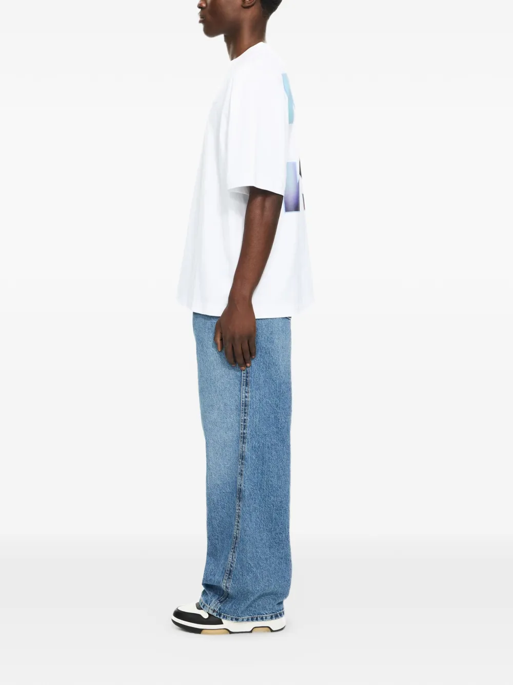 Off-White Barber Arrow Skate T-shirt Wit