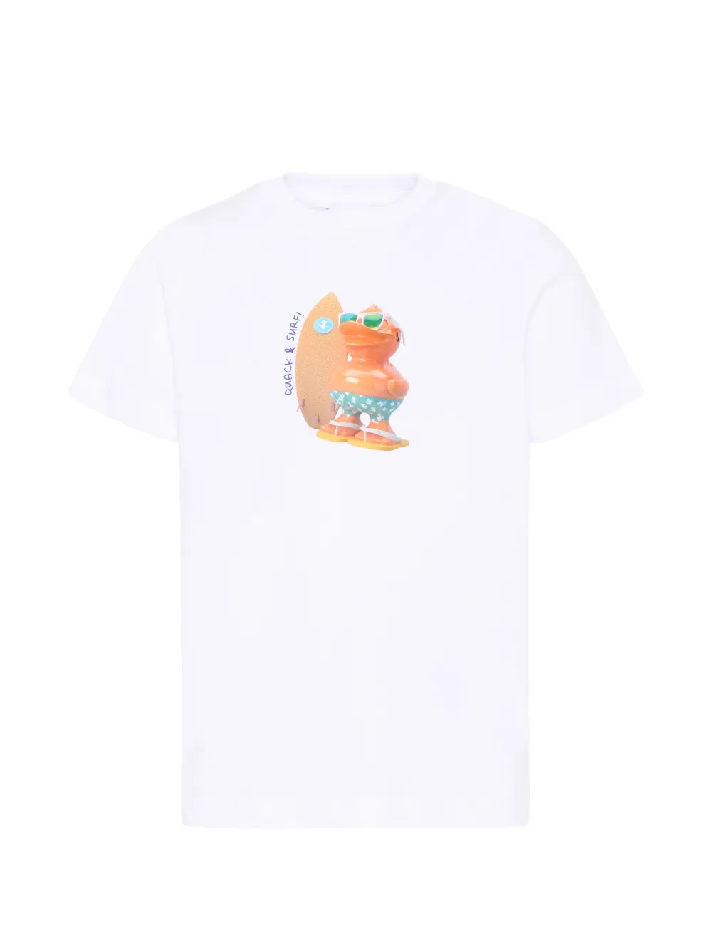 Save The Duck Kids short-sleeve graphic-print T-shirt - Bianco