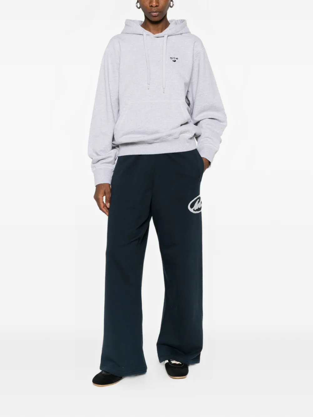 Arte Antwerp Hoodie met logo Grijs
