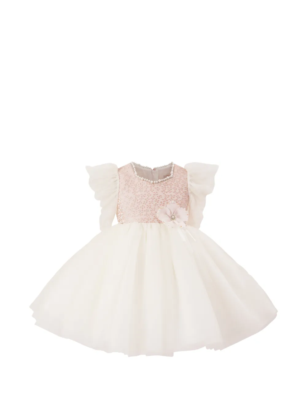 Tulleen sequin tulle dress - White
