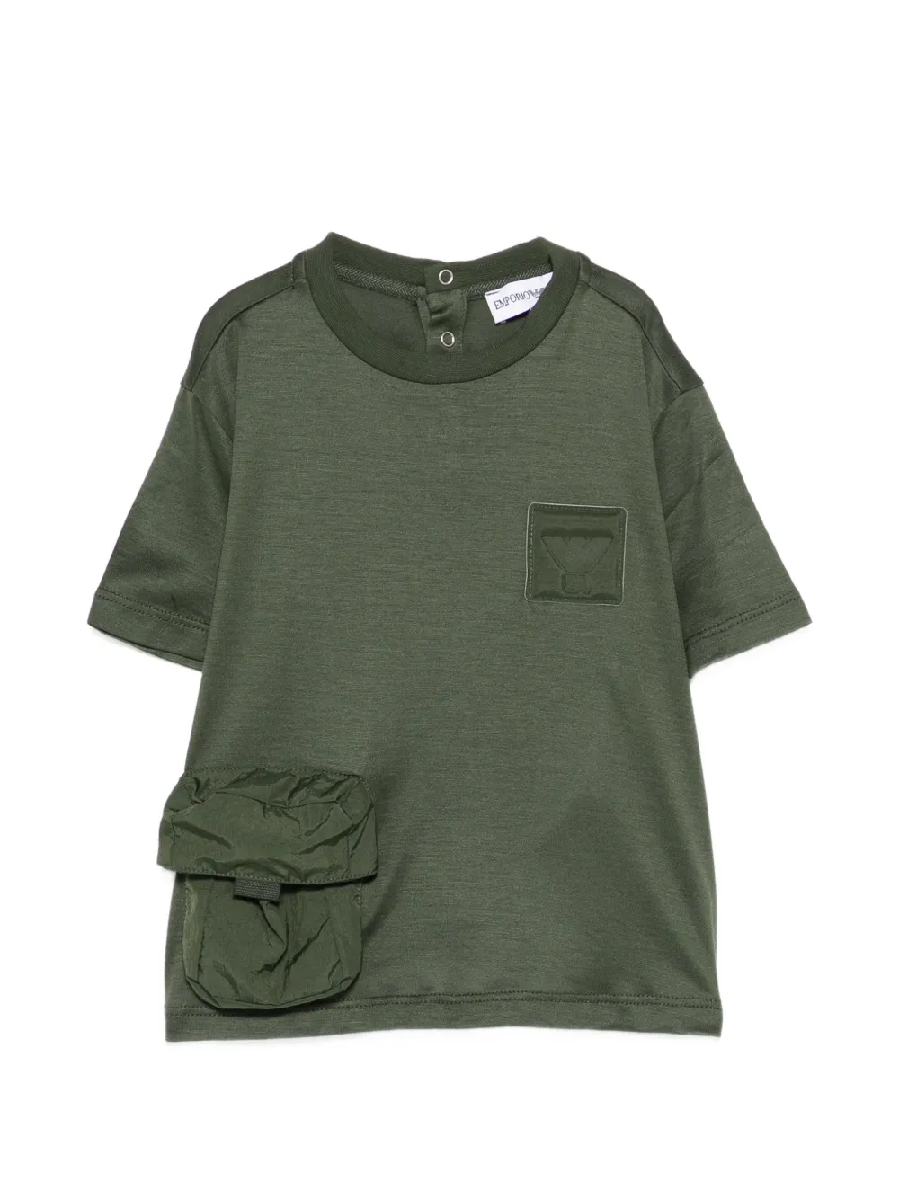 Emporio Armani Kids pocket short-sleeve T-shirt - Verde