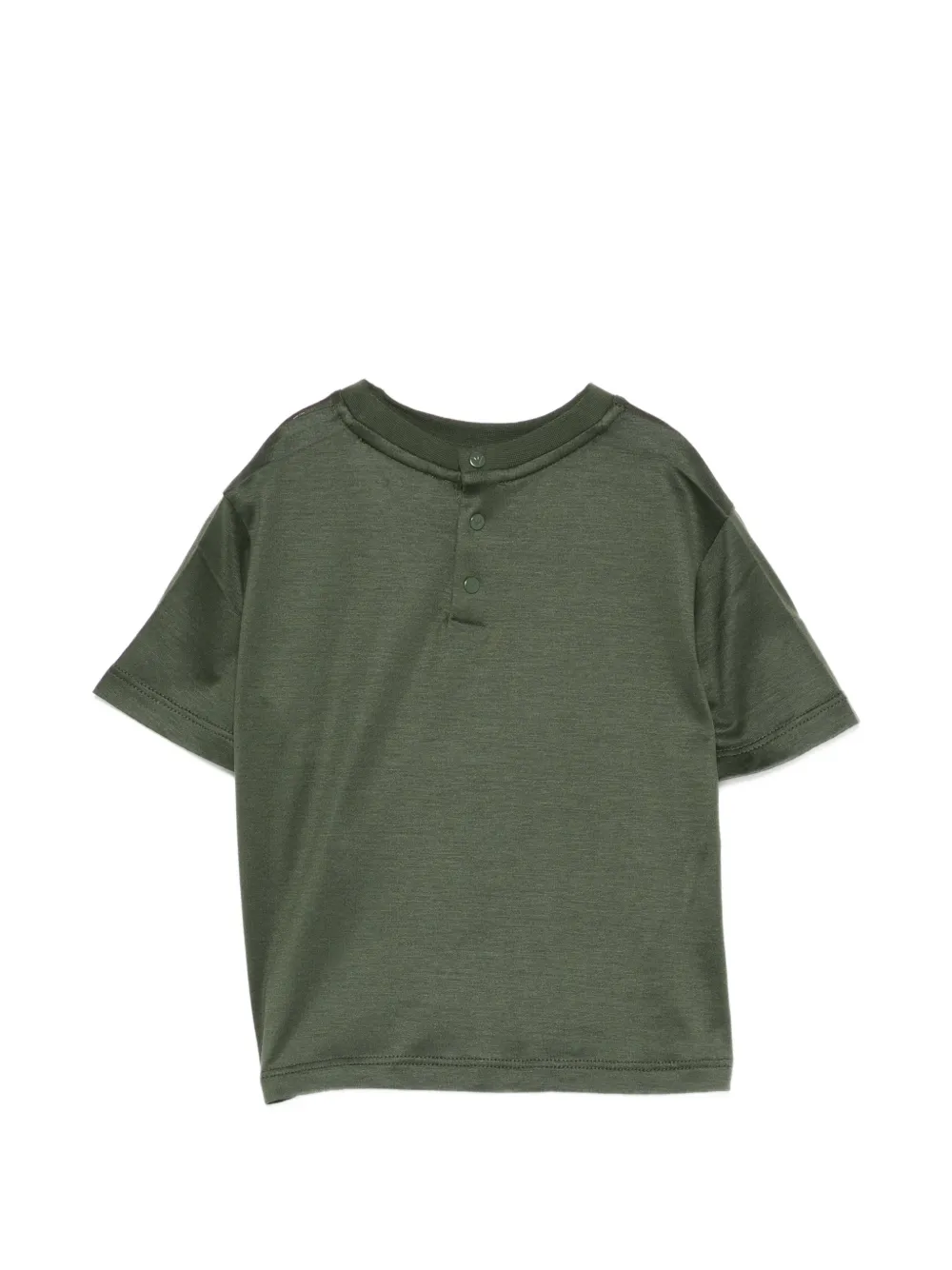 Emporio Armani Kids T-shirt met zak en korte mouwen Groen