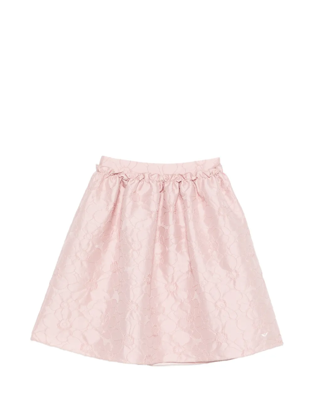 Emporio Armani Kids floral-pattern skirt - Rosa