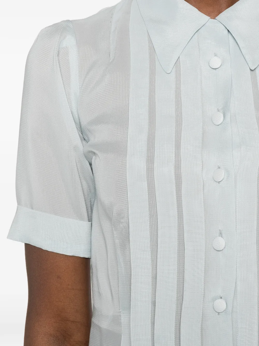 Maison Margiela Blouse met knopen Blauw