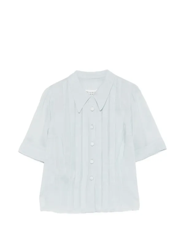 Maison Margiela ボタン ブラウス | ブルー | FARFETCH JP