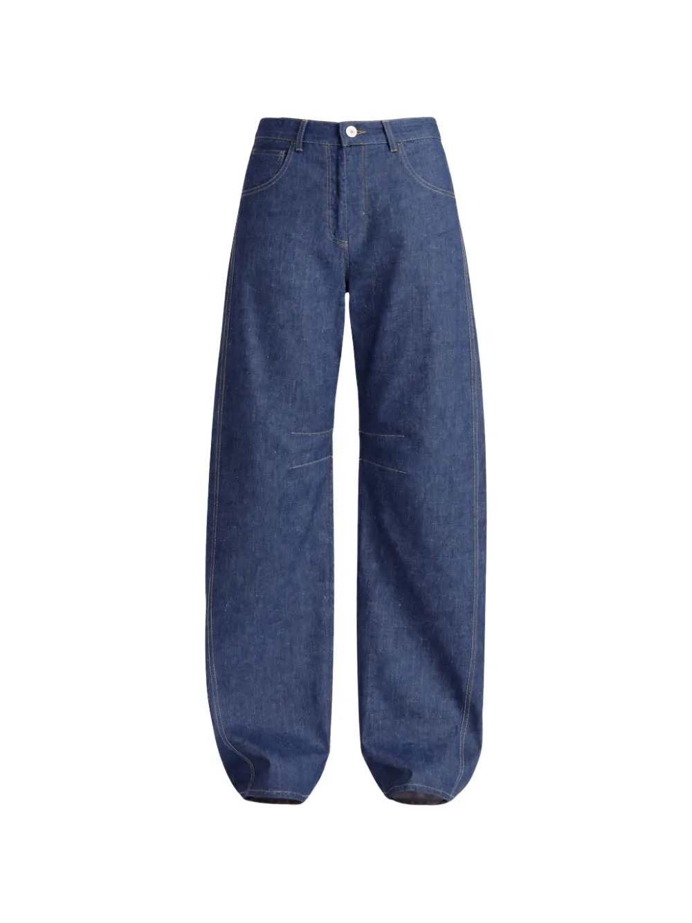 Liviana Conti Leon contrast-stitching jeans - Blau