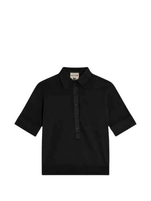 Semicouture short-sleeve polo top