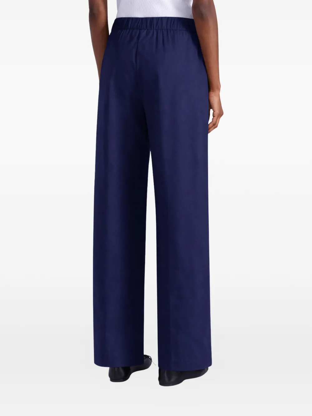 Liviana Conti Julian broek met elastische tailleband Blauw