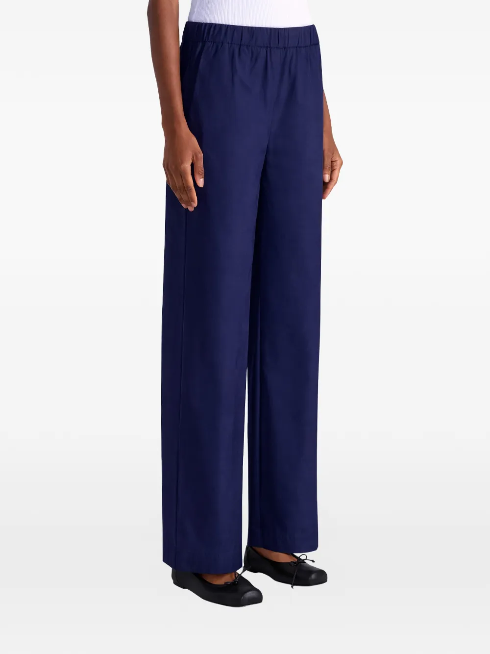 Liviana Conti Julian broek met elastische tailleband Blauw