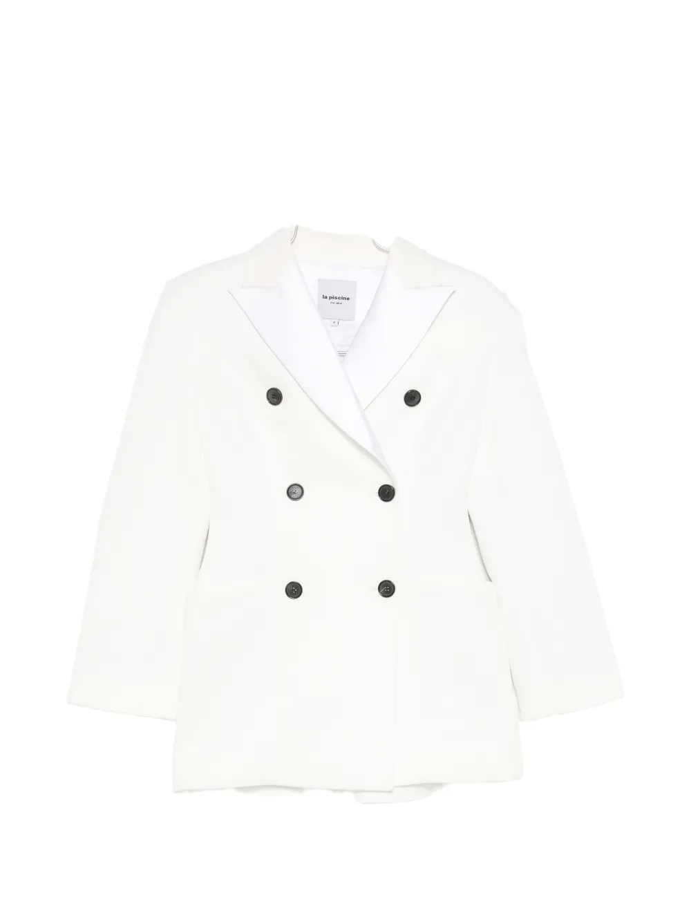 La Piscine La Piscine double-breasted peaked-lapel blazer - Bianco