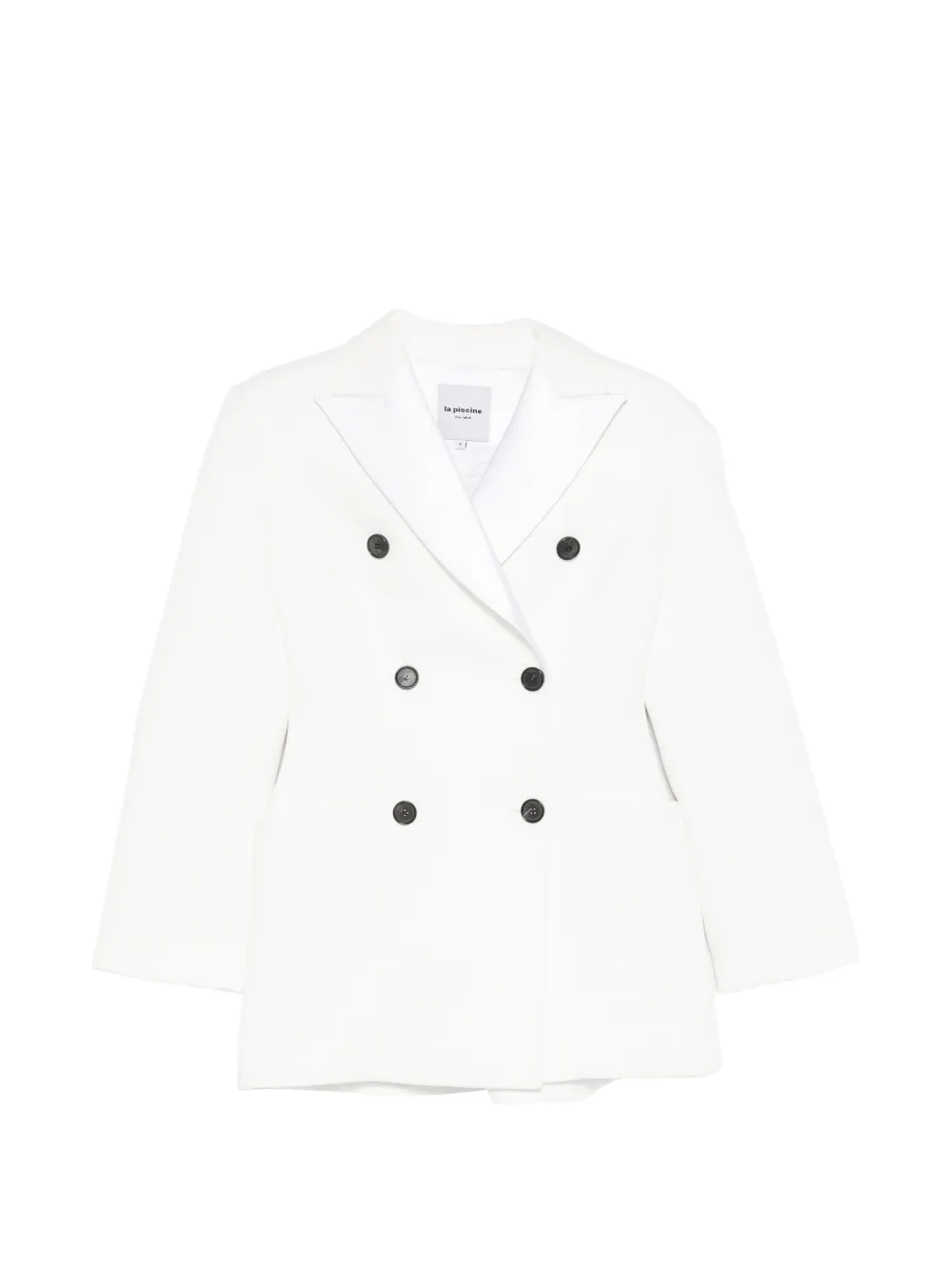 La Piscine La Piscine double-breasted peaked-lapel blazer - Bianco