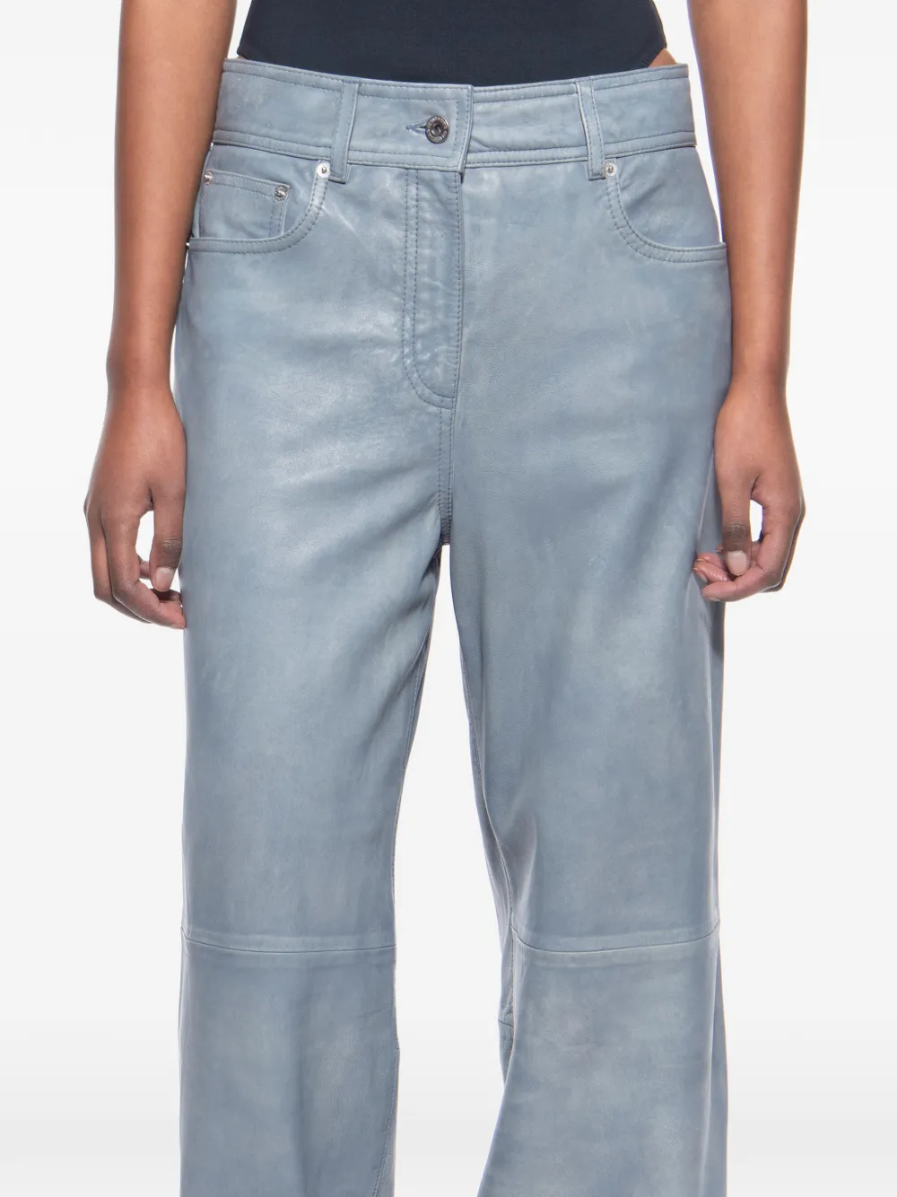 STAND STUDIO Mylah broek met vlakken Blauw