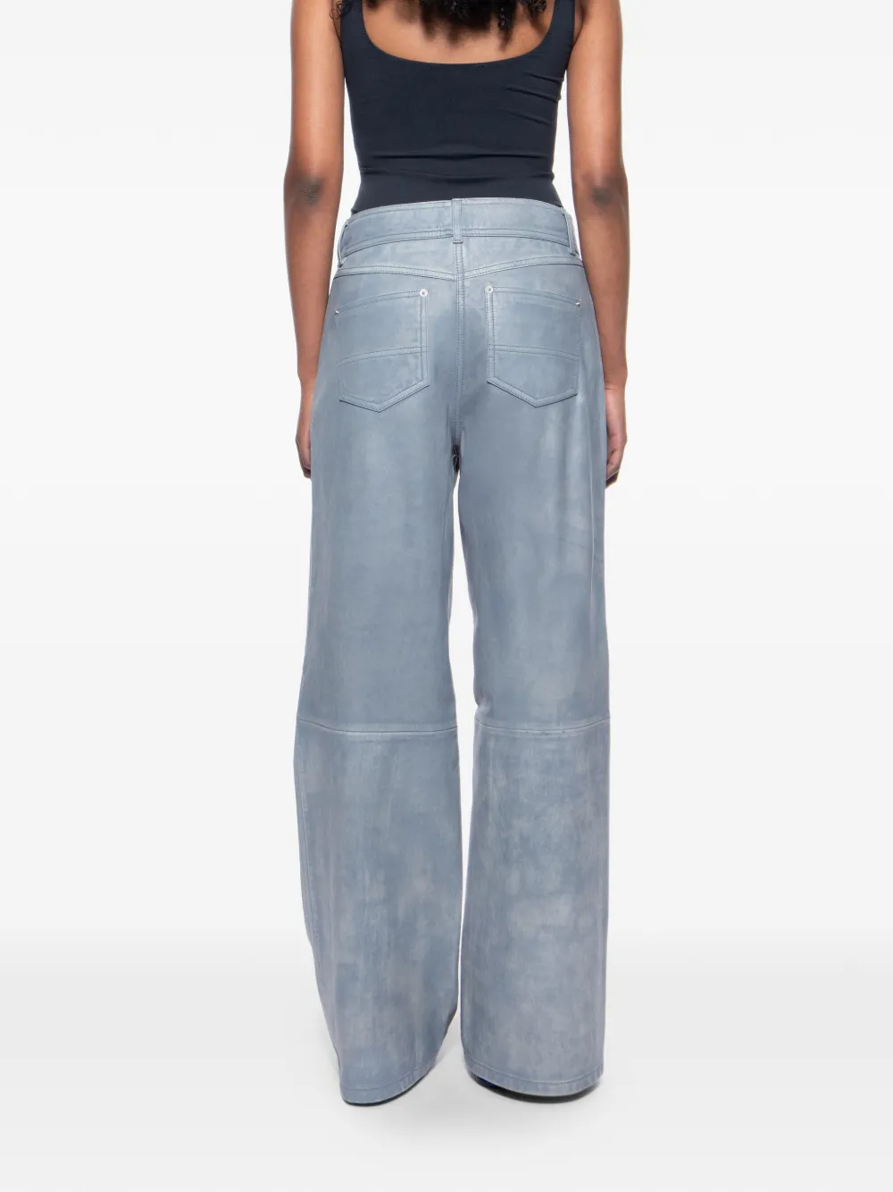 STAND STUDIO Mylah broek met vlakken Blauw