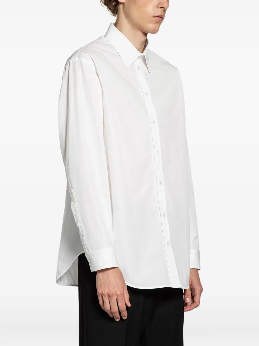 Balenciaga Katoenen overhemd met lange mouwen Wit