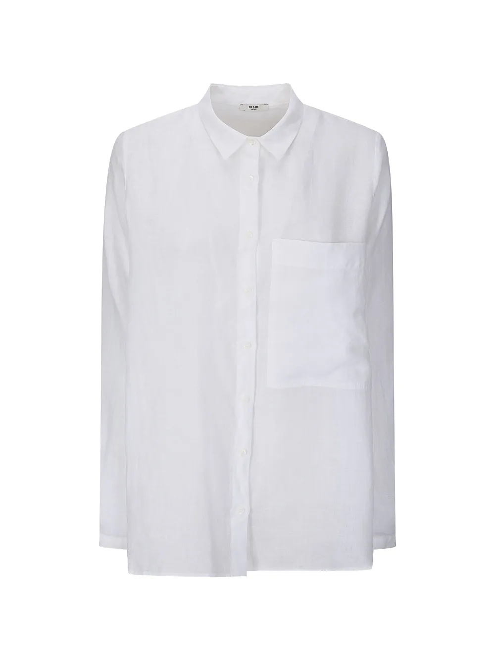 M.S.M Milano chest-pocket linen shirt - Bianco