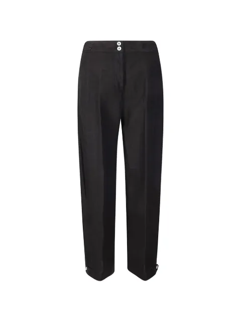 M.S.M. straight-leg linen trousers