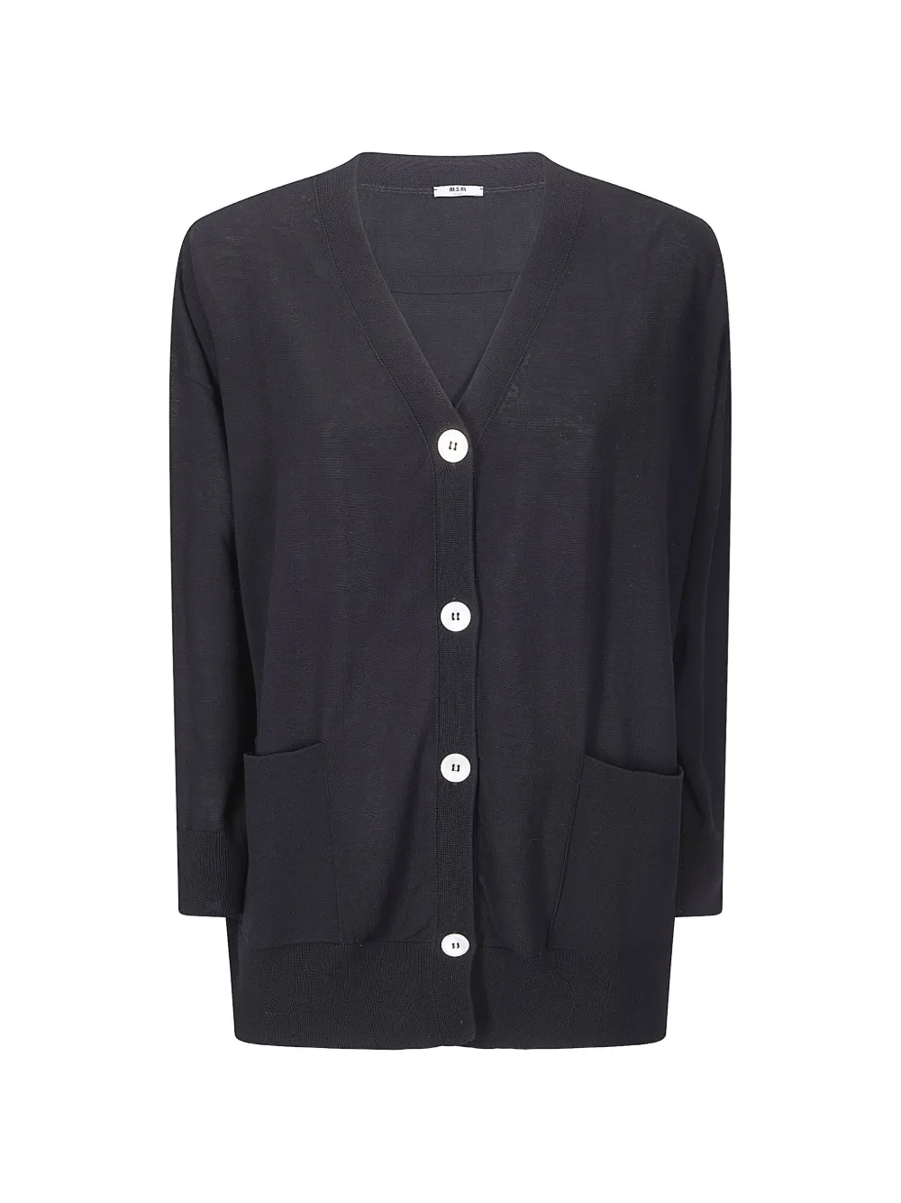M.S.M Milano V-neck buttoned cardigan - Nero