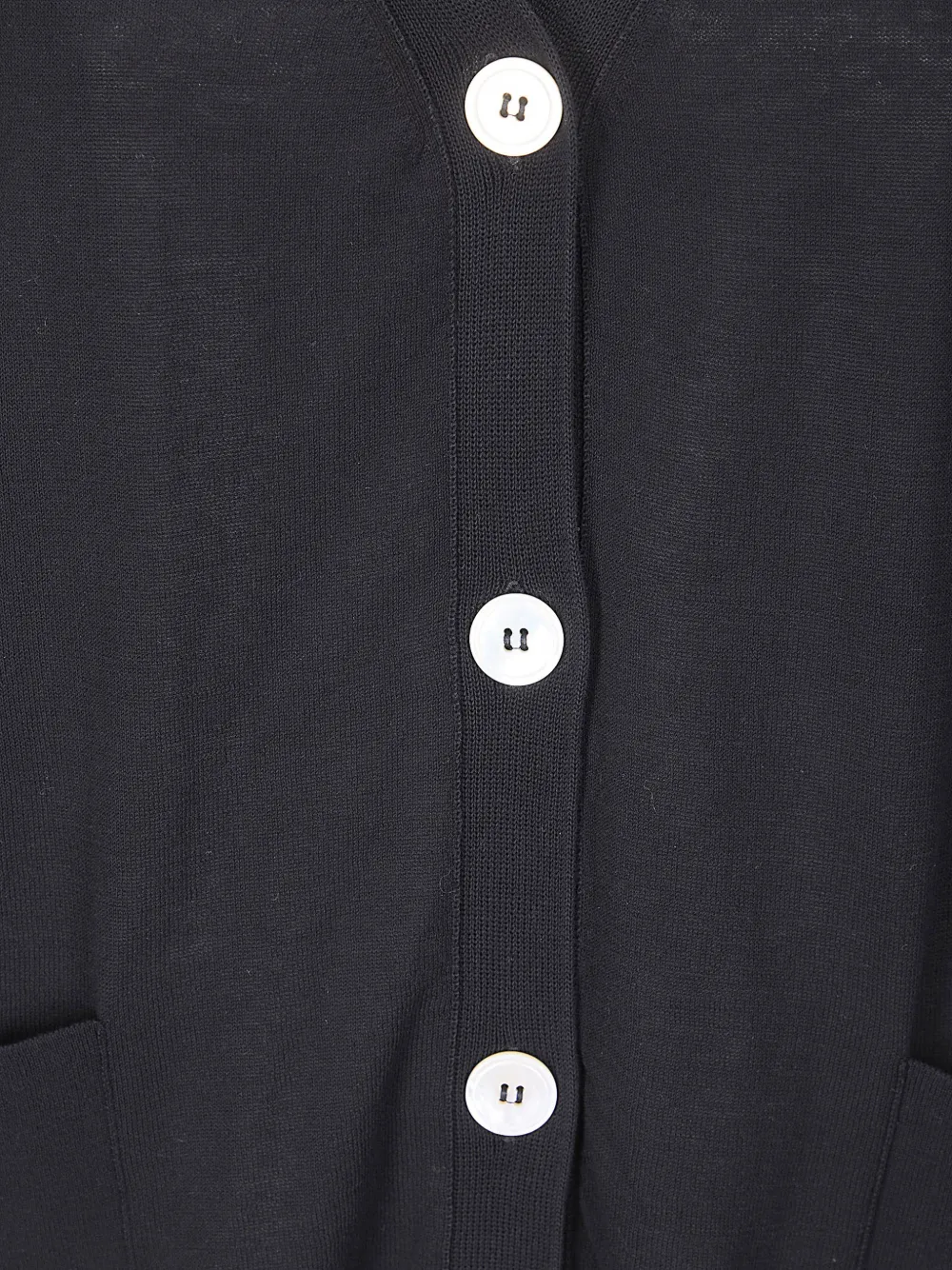  M.s.m. V-neck Buttoned Cardigan - Black 