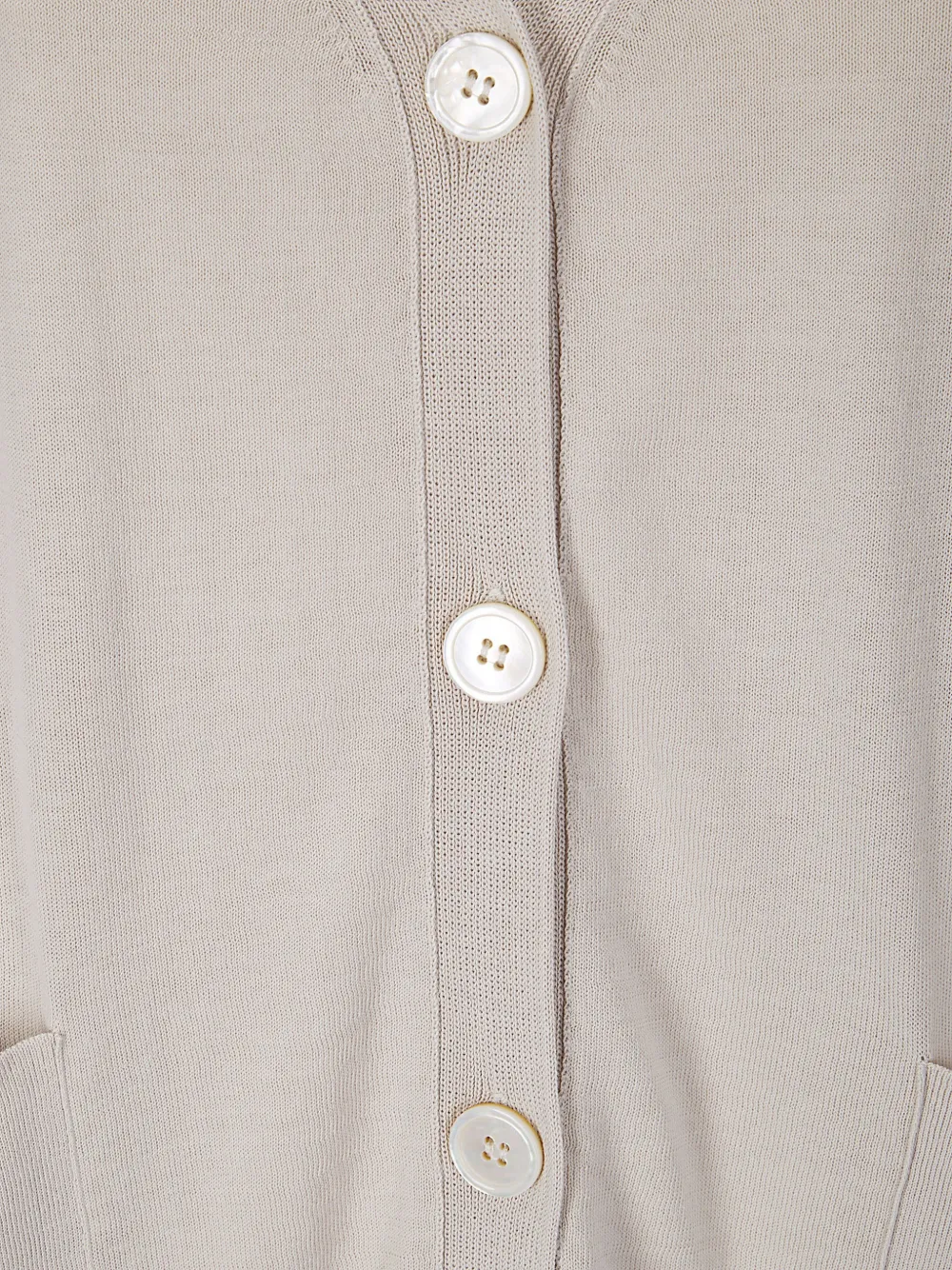  M.s.m. V-neck Buttoned Cardigan - Neutrals 