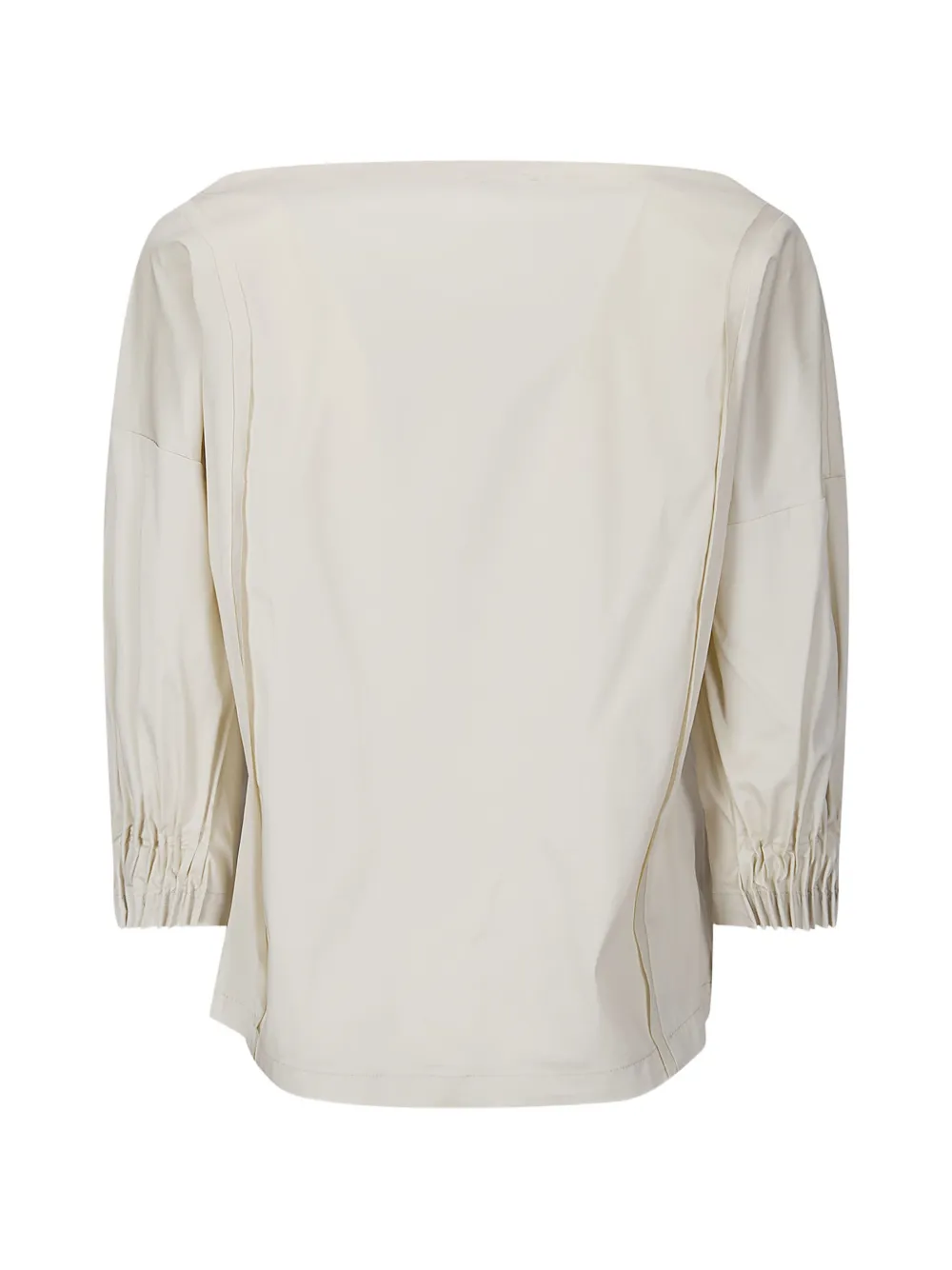  M.s.m. Asymmetric Pleated Blouse - Neutrals 