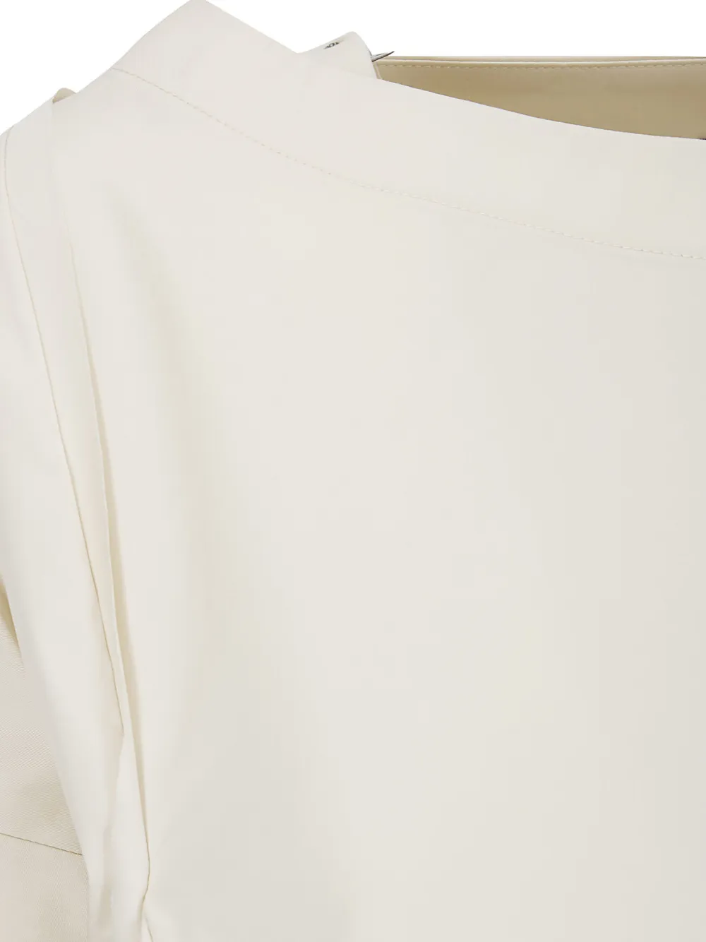  M.s.m. Asymmetric Pleated Blouse - Neutrals 