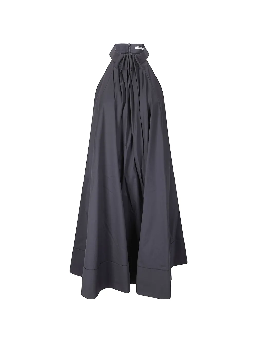 M.S.M Milano halterneck pleated dress - Grigio