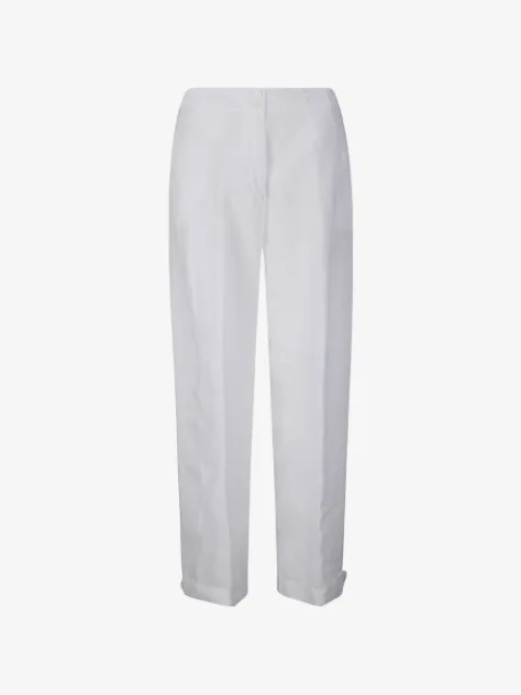 M.S.M. straight-leg linen trousers