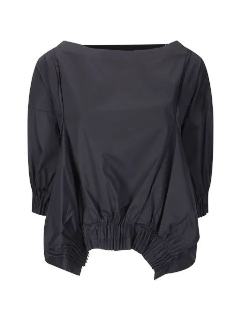 M.S.M. asymmetric pleated blouse