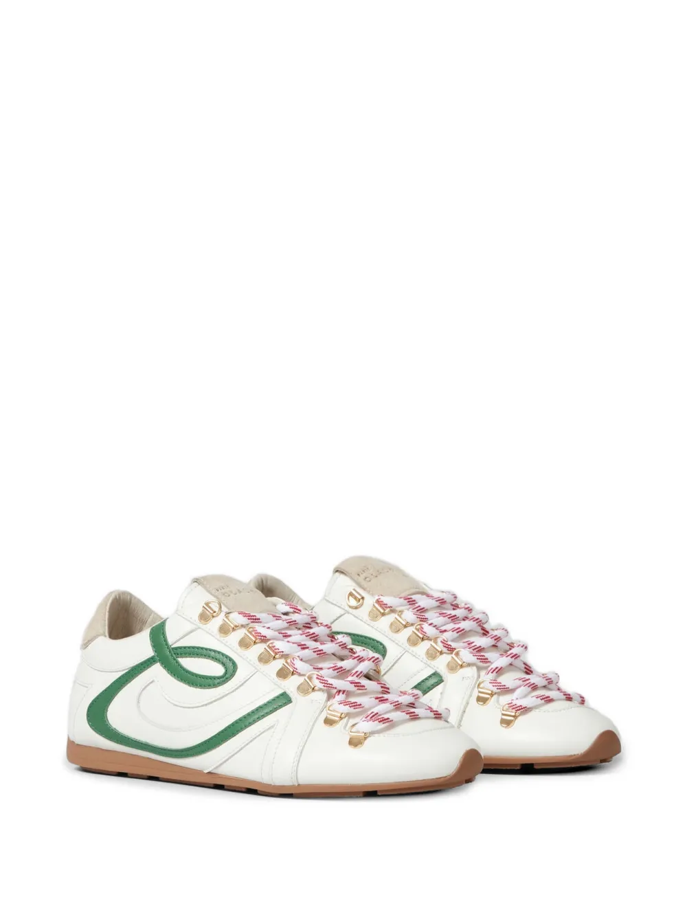 Claudie Pierlot Swing leren sneakers Wit